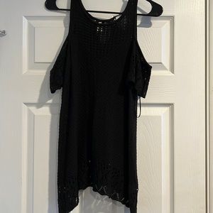 Women’s Top Black Crochet/Knitted NWOT